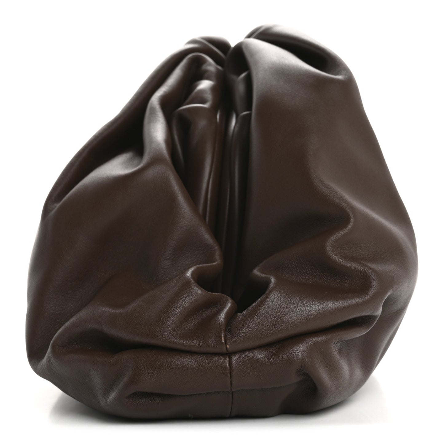 Smooth Butter Calf The Pouch Oversized Clutch Brownie
