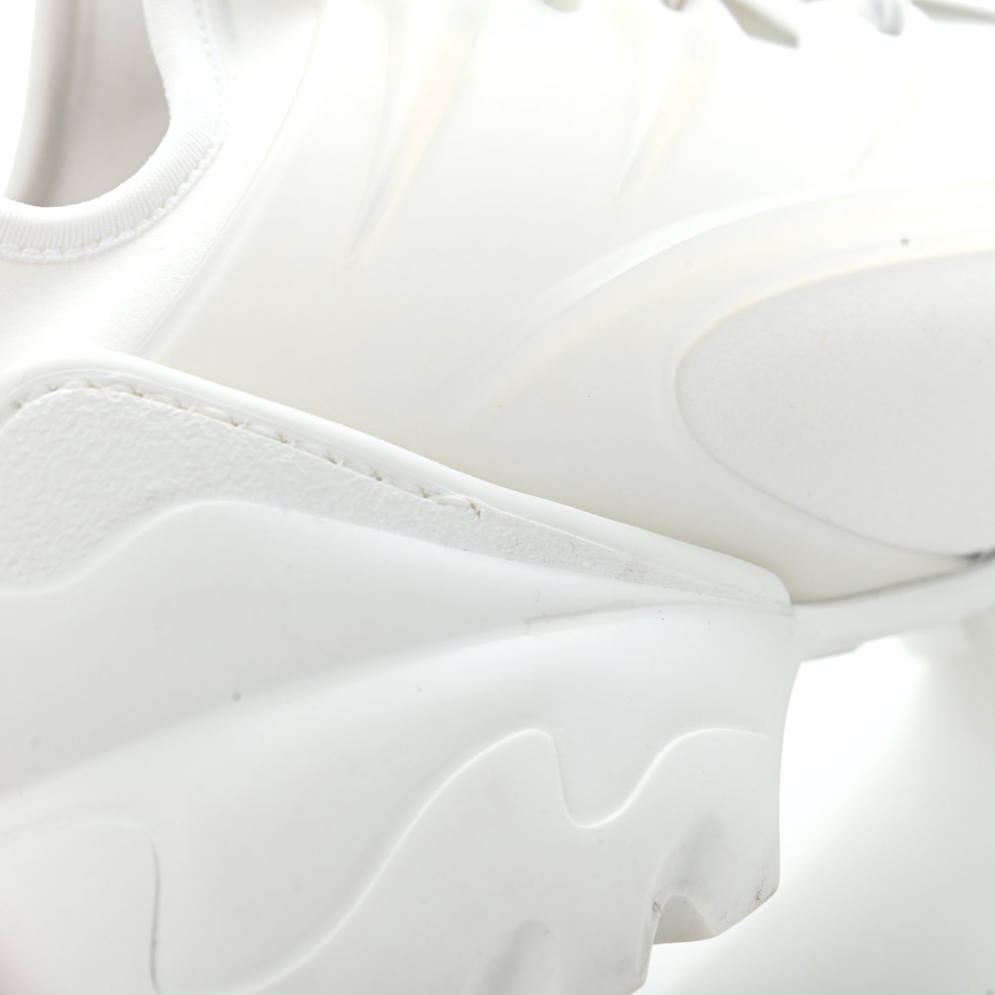 Technical Fabric Rubber Womens D-Connect Sneakers 38.5 White