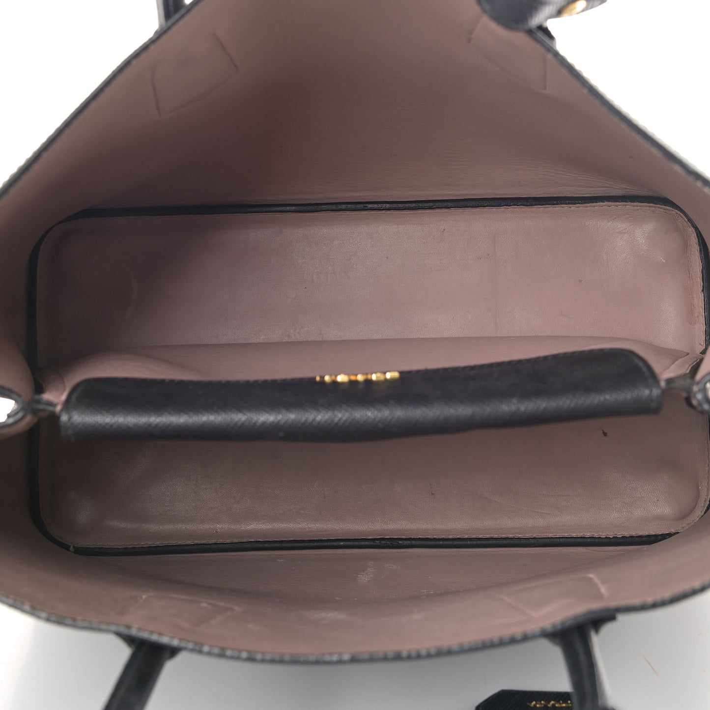 Saffiano Cuir Medium Double Bag Black Mughetto