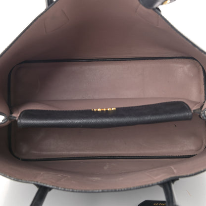 Prada Saffiano Cuir Medium Double Bag Black Mughetto 5 of 17