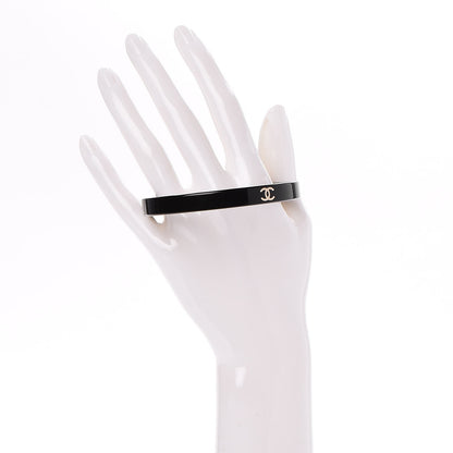 Chanel Resin Metal CC Bangle Black 2 of 4