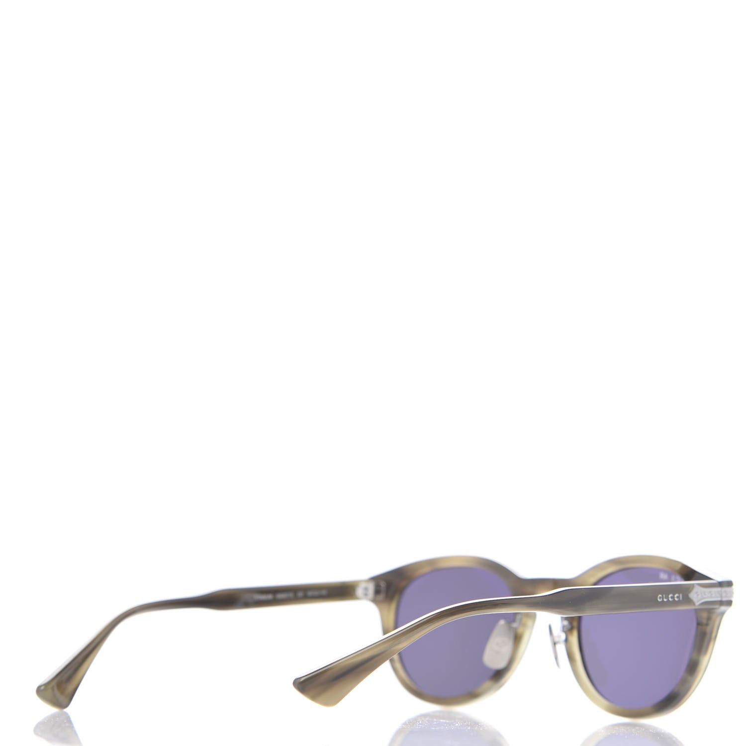 Gucci Acetate Round Metal Sunglasses GG0071S 3 of 9