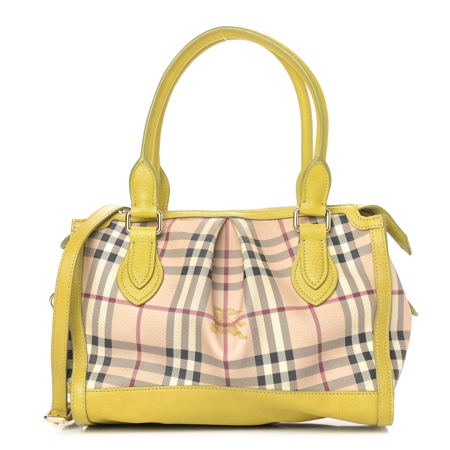 Burberry Haymarket Check Crossbody Bag Yellow 1 of 10