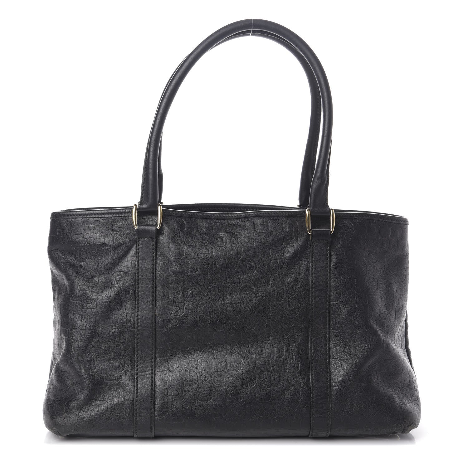 Gucci Calfskin Horsebit Embossed Joy Tote Black 1 of 10