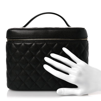 Chanel Caviar Quilted Large Vanity Pouch Black 2 of 12