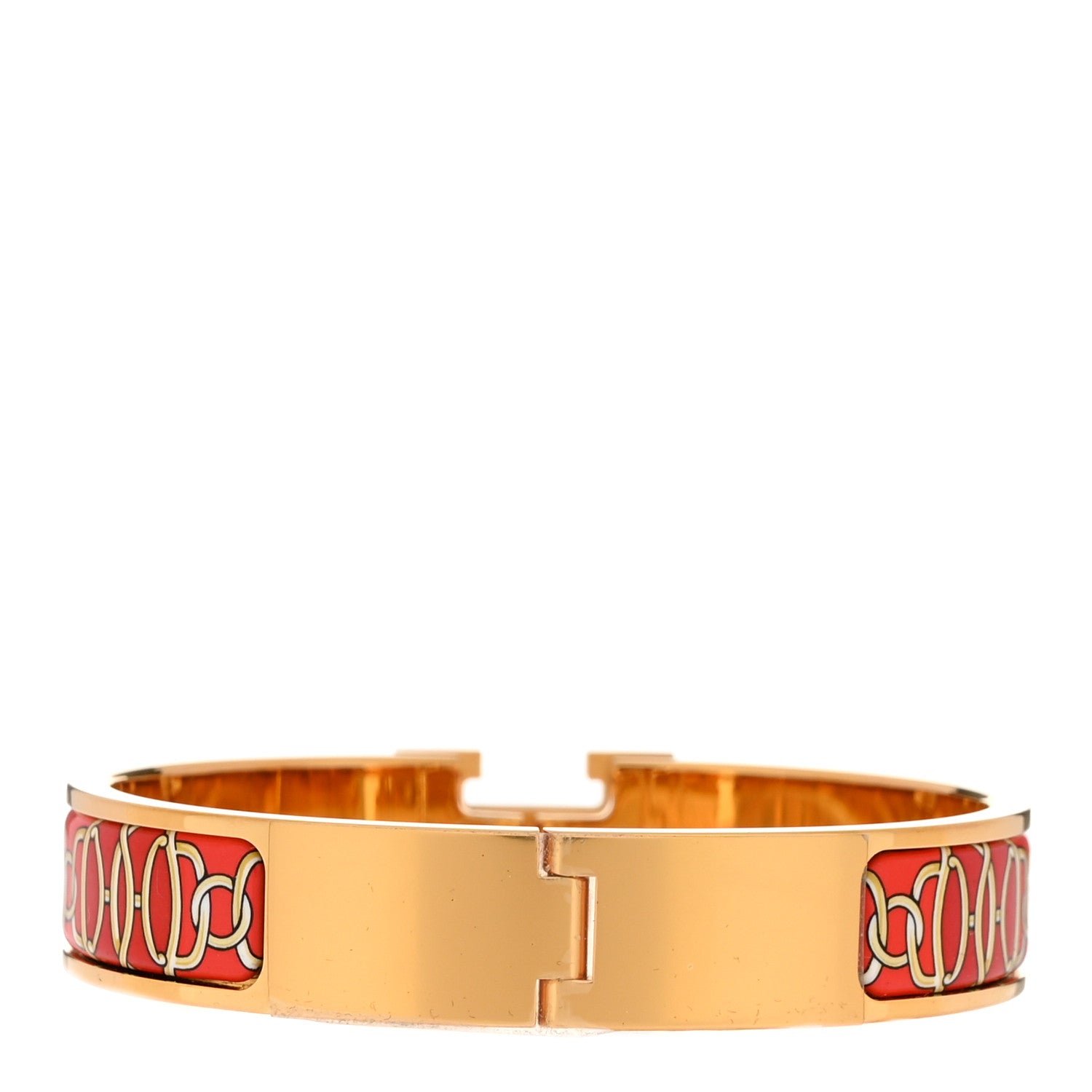 Hermes Enamel Narrow Print H Lift Clic Clac H Bracelet PM 3 of 5