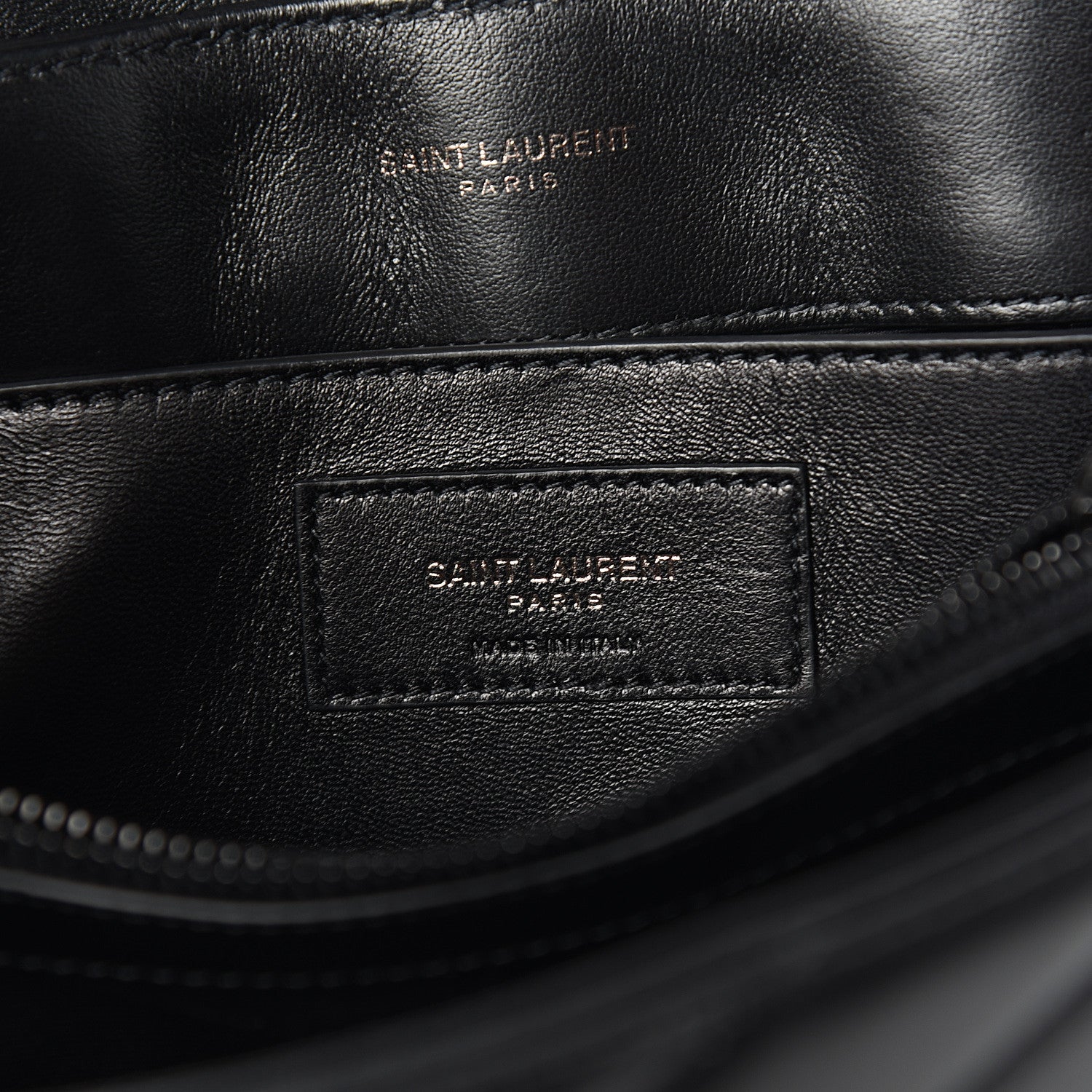 Saint Laurent Calfskin Y Quilted Monogram Small Loulou Chain Satchel Black 5 of 9