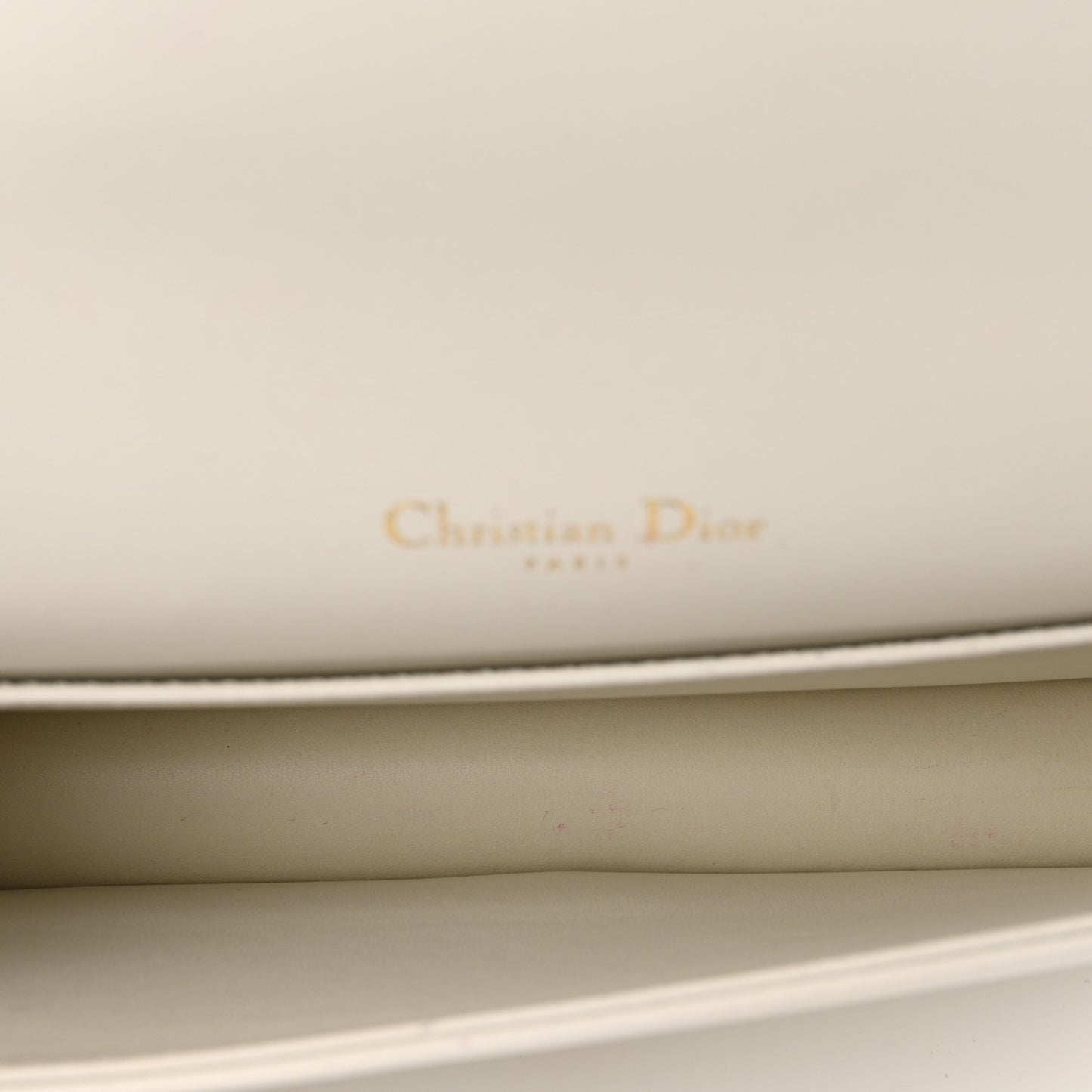 Lambskin Cannage Lady Dior Pouch Latte