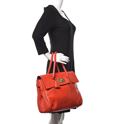 Mulberry Shiny Grain Bayswater Flame 2 of 17