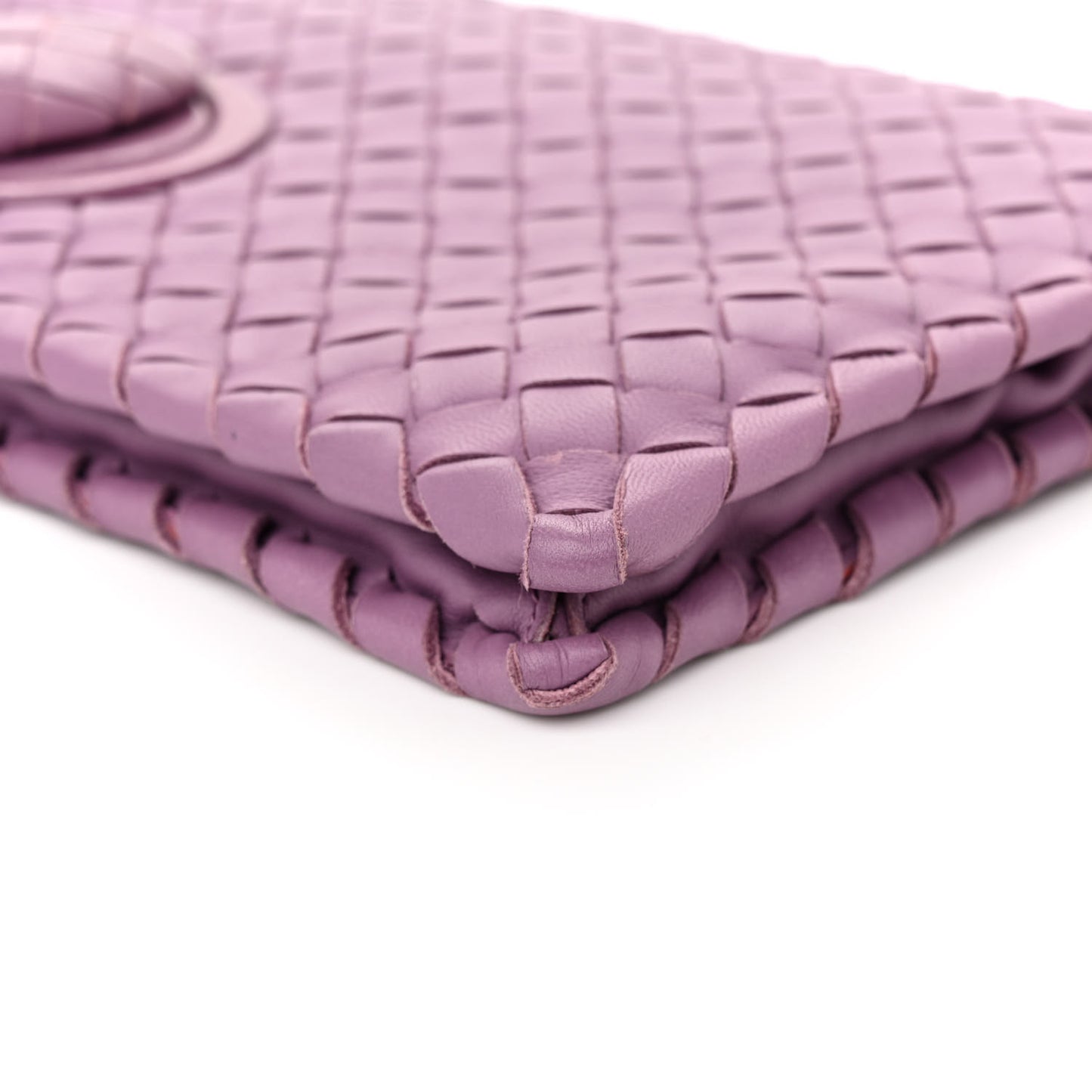Nappa Intrecciato Turnlock Clutch Corot
