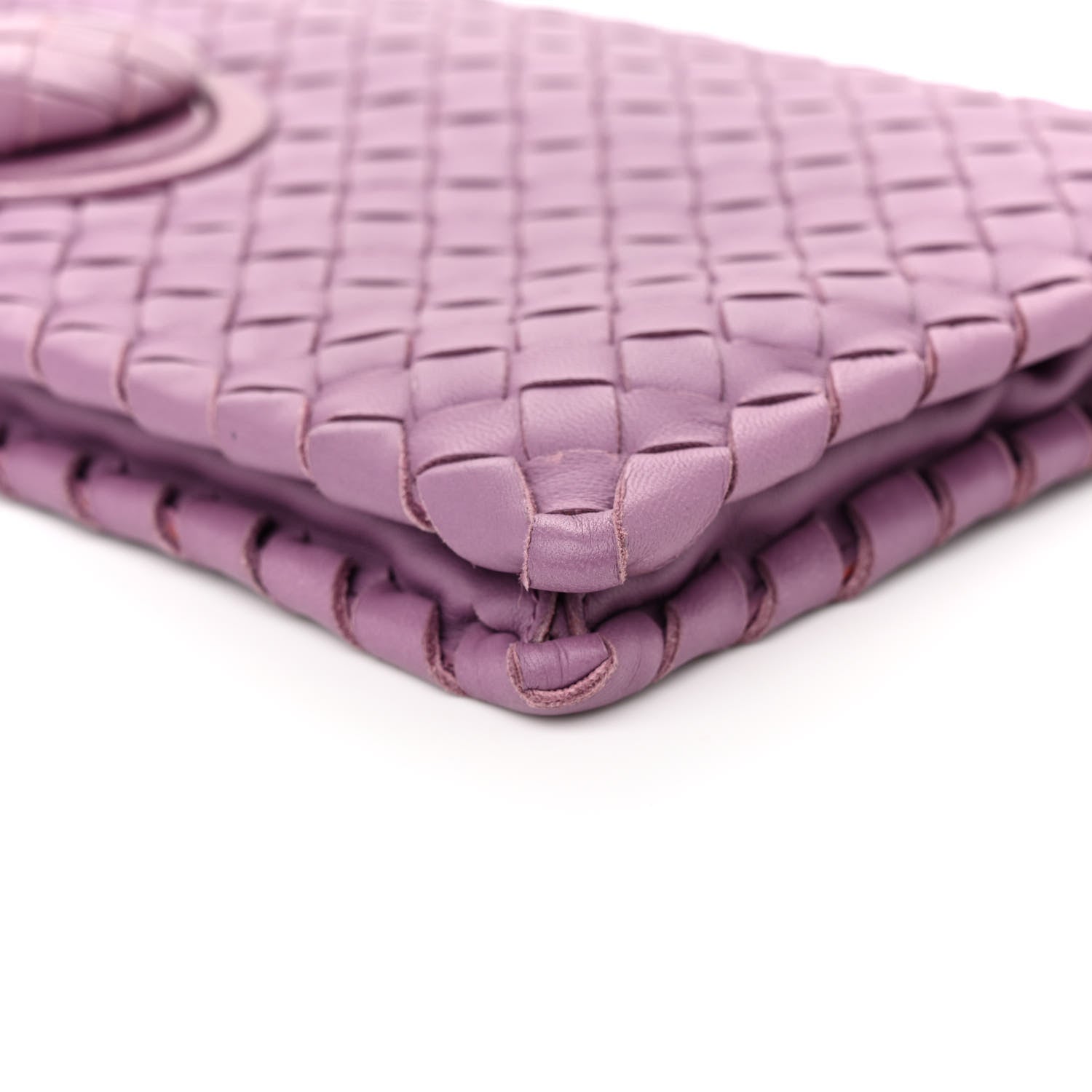 Bottega Veneta Nappa Intrecciato Turnlock Clutch Corot 11 of 12