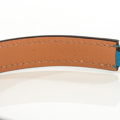 Hermes Epsom Rivale Double Tour Bracelet XS Bleu Izmir 8 of 8
