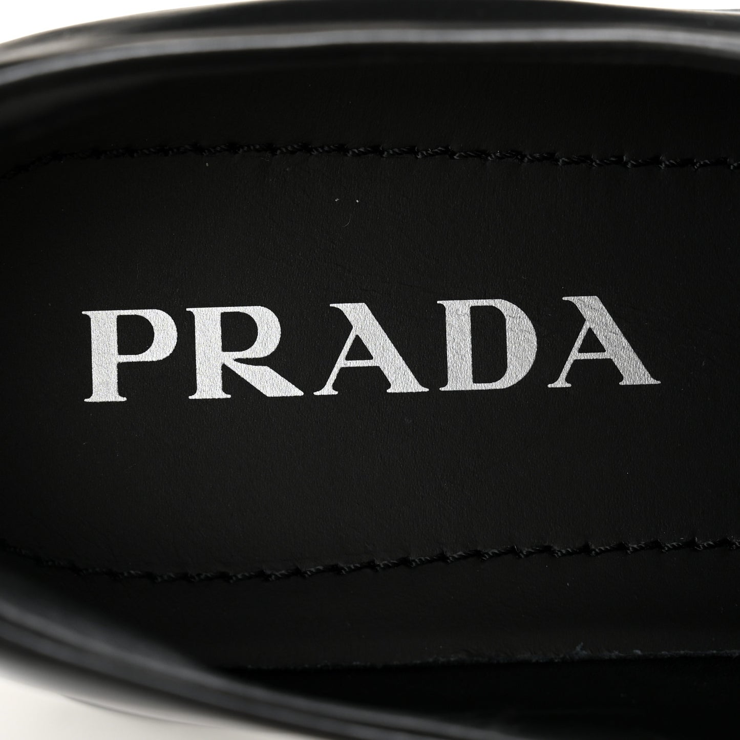 Spazzolato Rois Metal Triangle Logo Monolith 55mm Loafers 38.5 Black