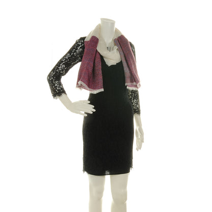 Chanel Cashmere Wool Silk CC Logo Scarf 2 of 6