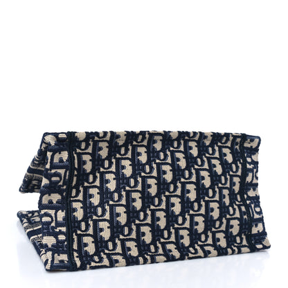 Christian Dior Oblique Small Book Tote Blue Multicolor 4 of 10