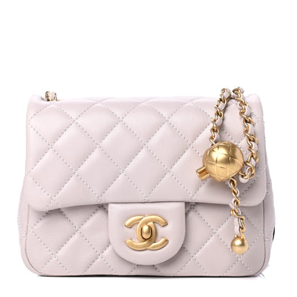Chanel Lambskin Quilted Mini Pearl Crush Flap Light Purple 1 of 4
