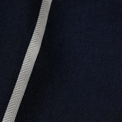 Hermes Cashmere Silk Chorus Stellarum Shawl 140 Marine Indigo White 6 of 6