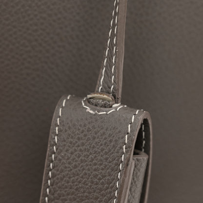 Saint Laurent Grained Calfskin Topstich Baby Sac De Jour Fog 11 of 12