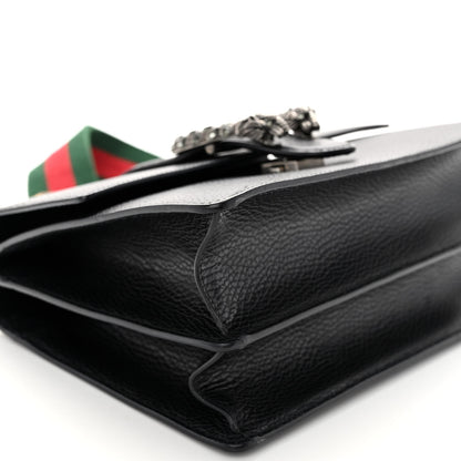 Gucci Dollar Calfskin Crystal Web Medium Dionysus Bamboo Top Handle Bag Black Black Diamond 8 of 13
