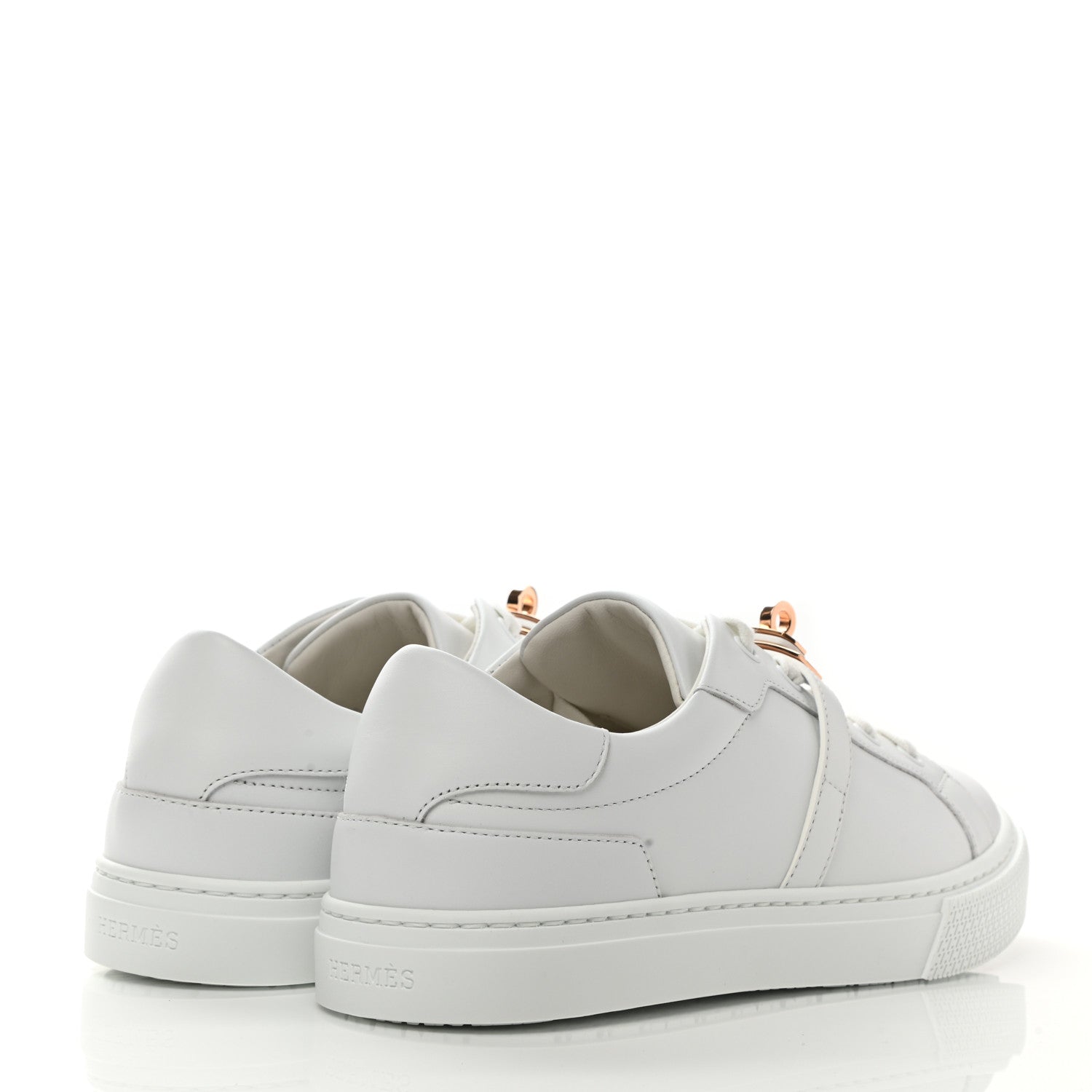 Hermes Calfskin Day Sneakers 37.5 White 4 of 11