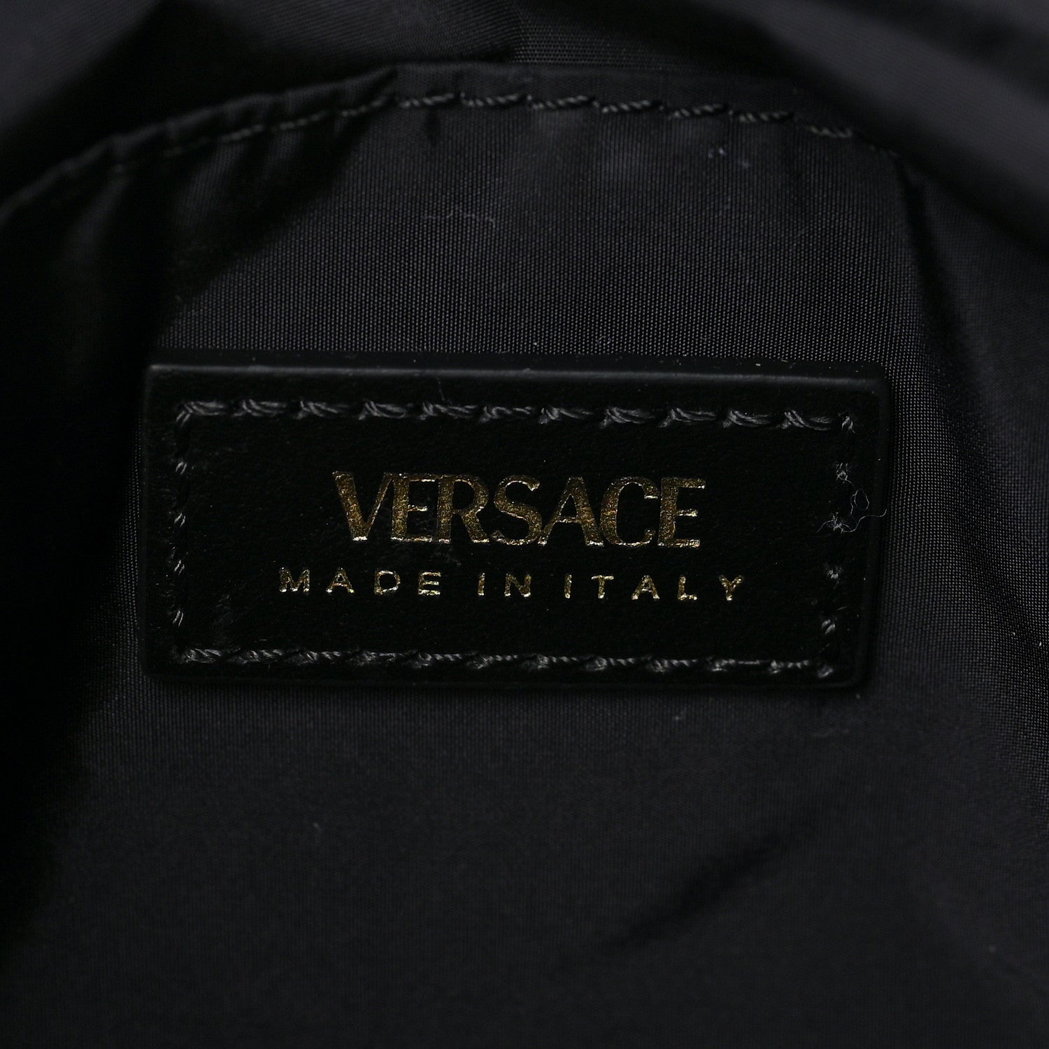 Versace Nylon Tribute Chain Crossbody Shoulder Bag Dark Pink Black 6 of 7