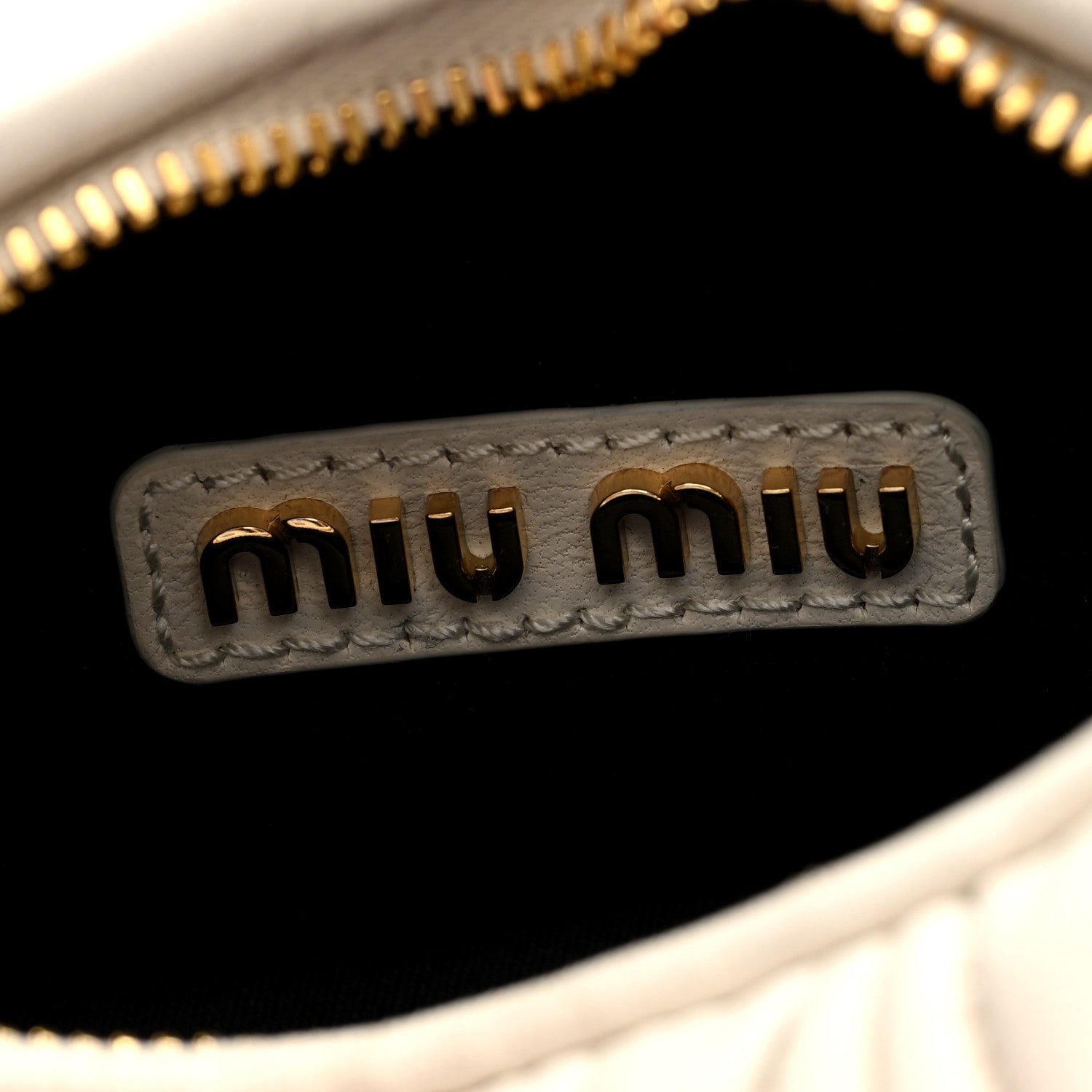 Miu Miu Nappa Matelasse Mini Wander Hobo White 6 of 9