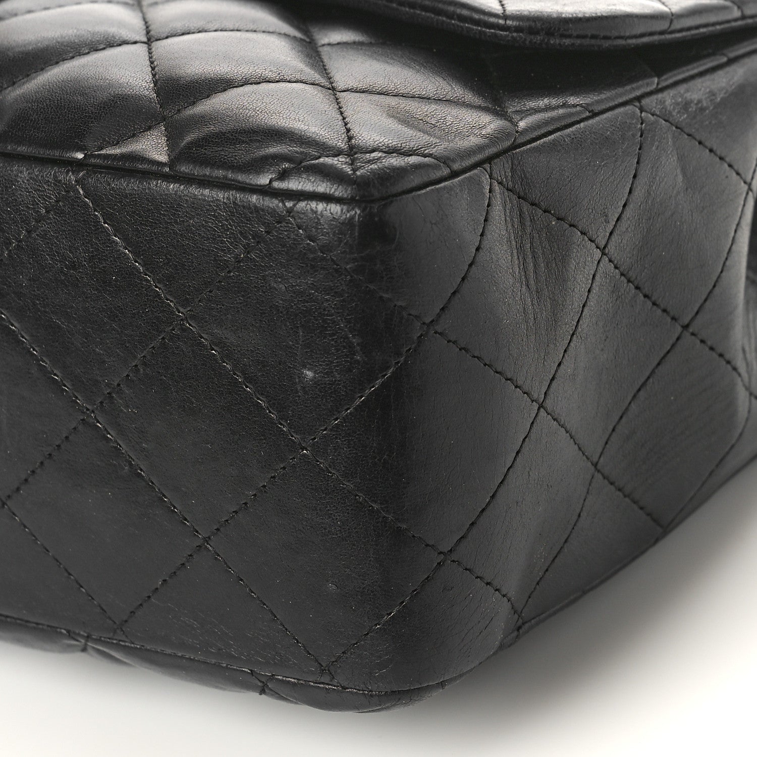 Chanel Lambskin Quilted Jumbo Single Flap Black 9 of 15