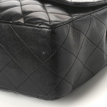 Chanel Lambskin Quilted Jumbo Single Flap Black 9 of 15