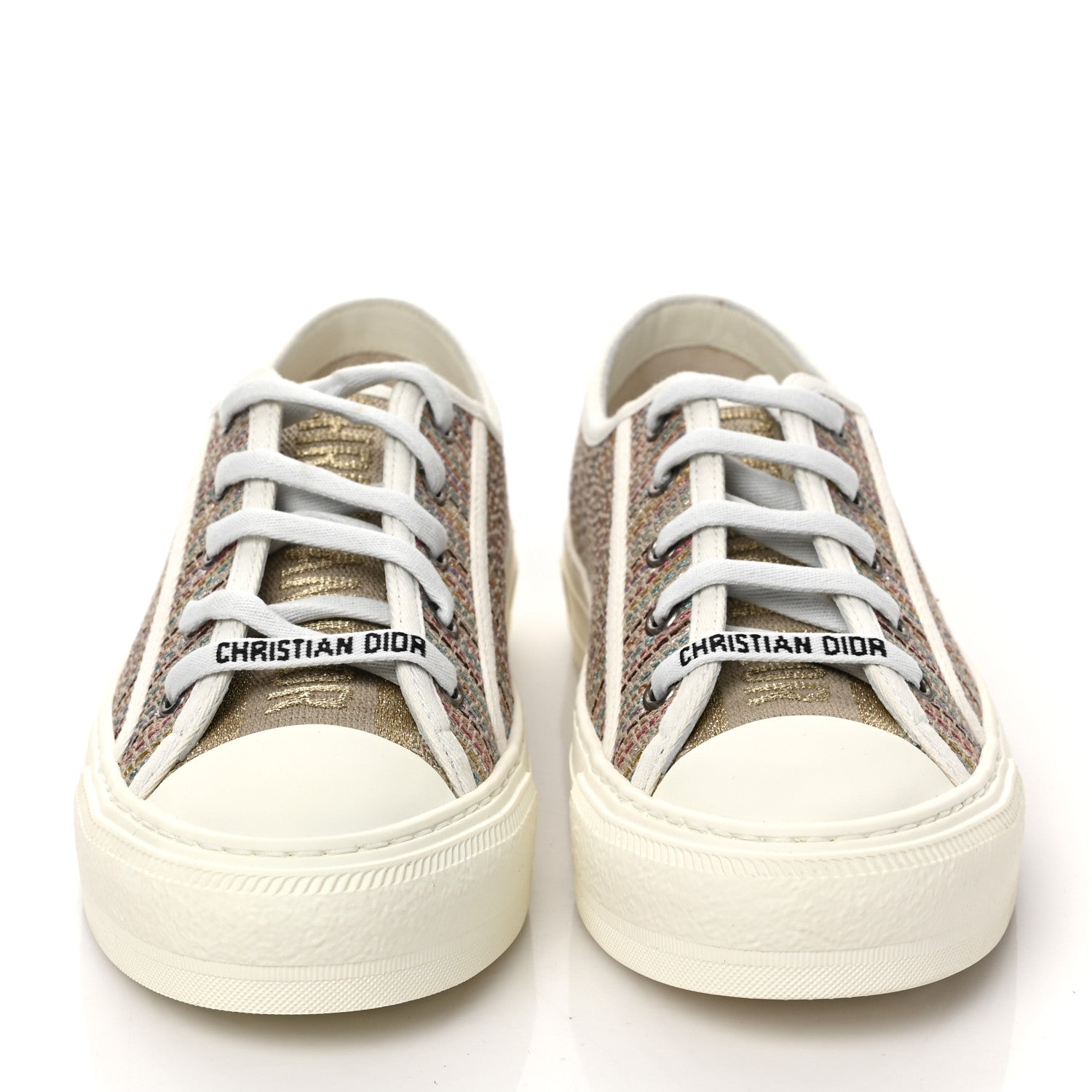 Christian Dior Romance Lurex Walk'N'Dior Low Top Sneakers 36.5 Multicolor 2 of 12