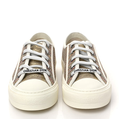 Christian Dior Romance Lurex Walk'N'Dior Low Top Sneakers 36.5 Multicolor 2 of 12