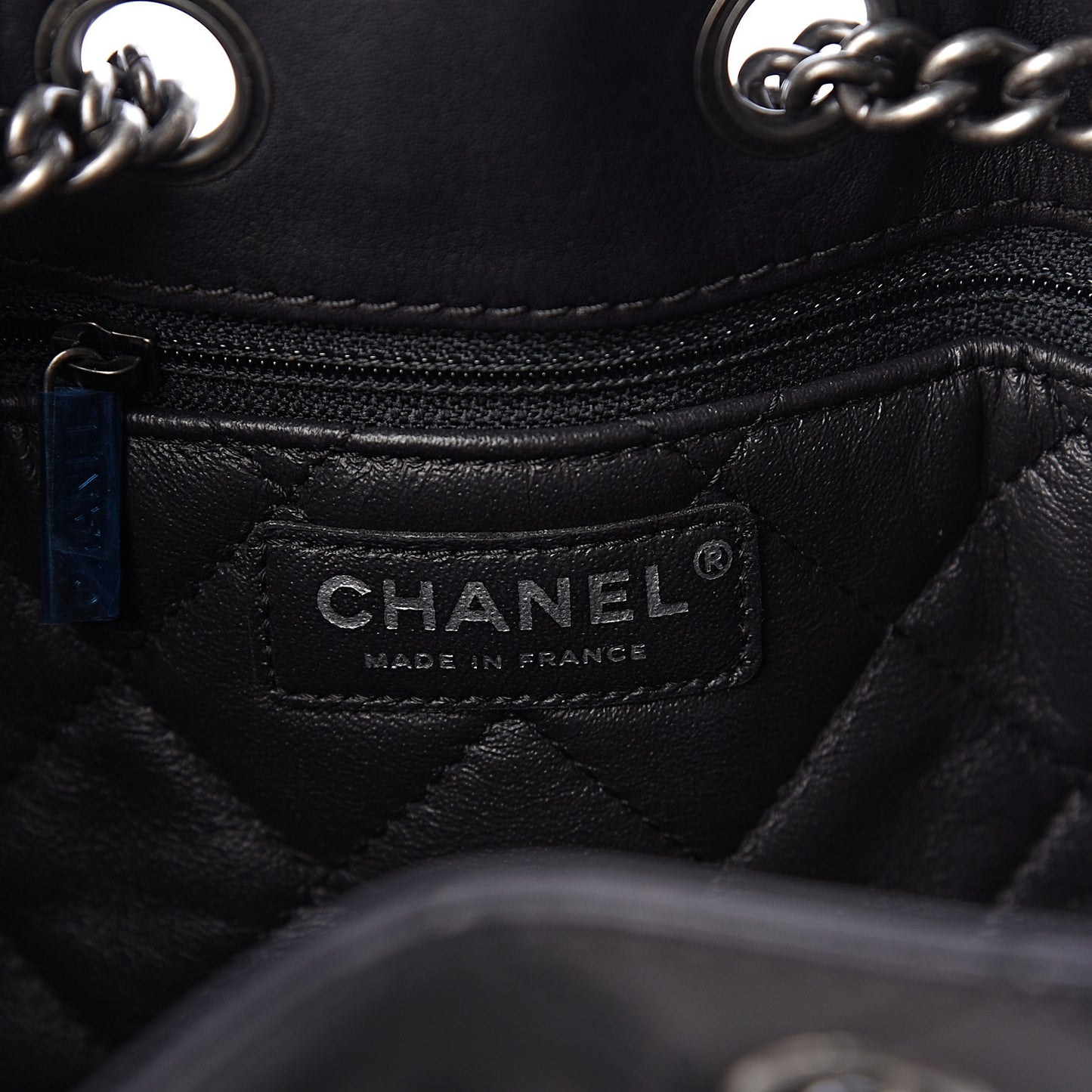 Calfskin Stitched Medium Urban Luxury Drawstring Backpack Black