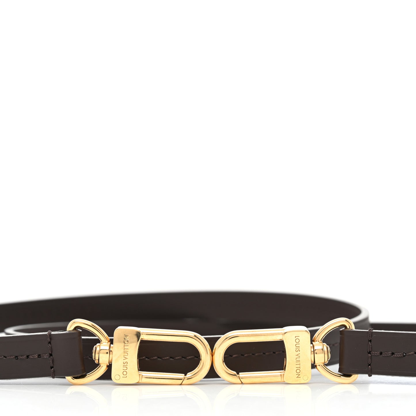 Calfskin Croisette Shoulder Strap Brown