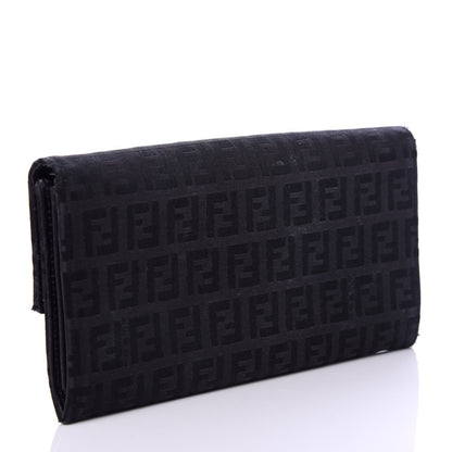 Fendi Zucchino Forever Continental Wallet Black 3 of 8