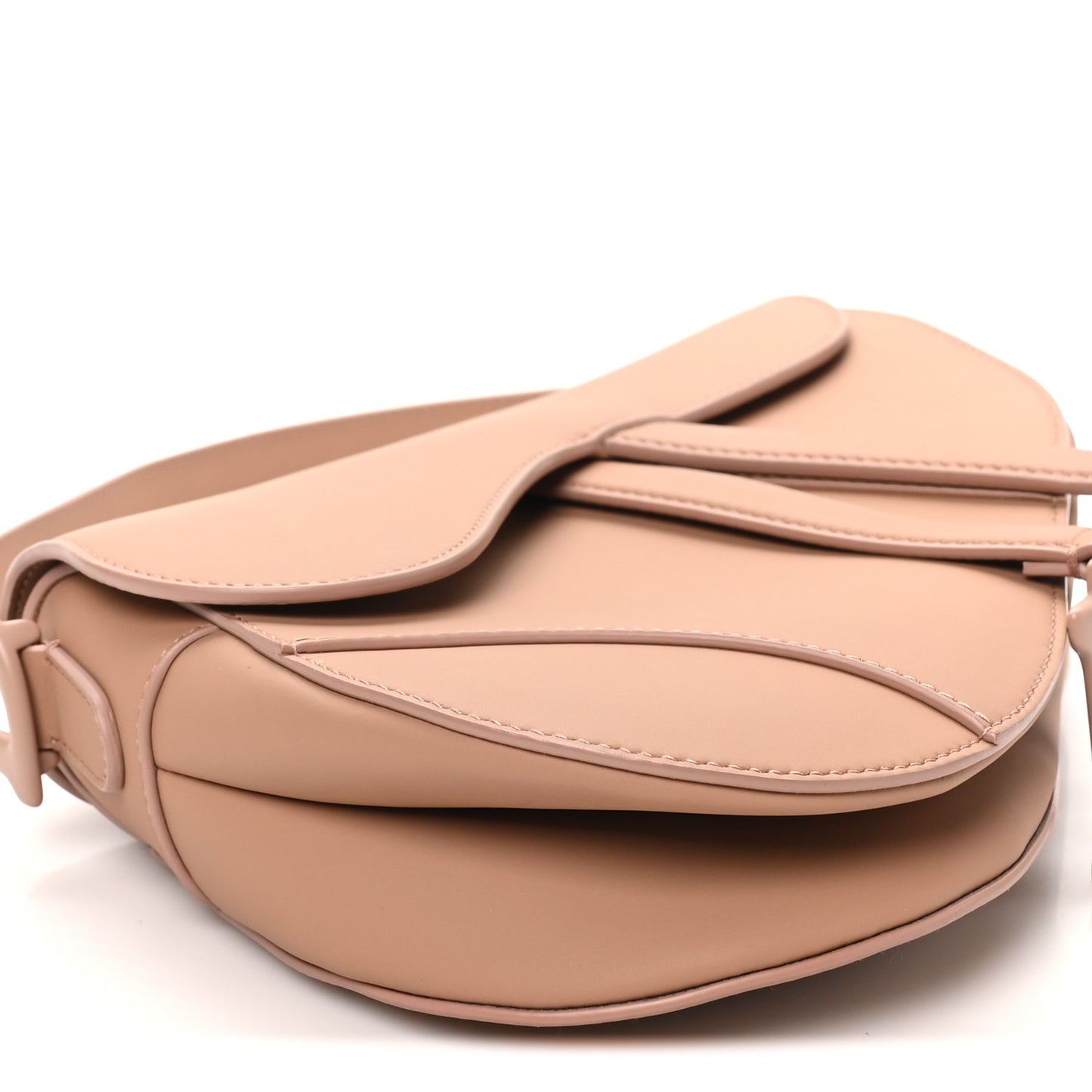 Ultra Matte Calfskin Saddle Bag Blush