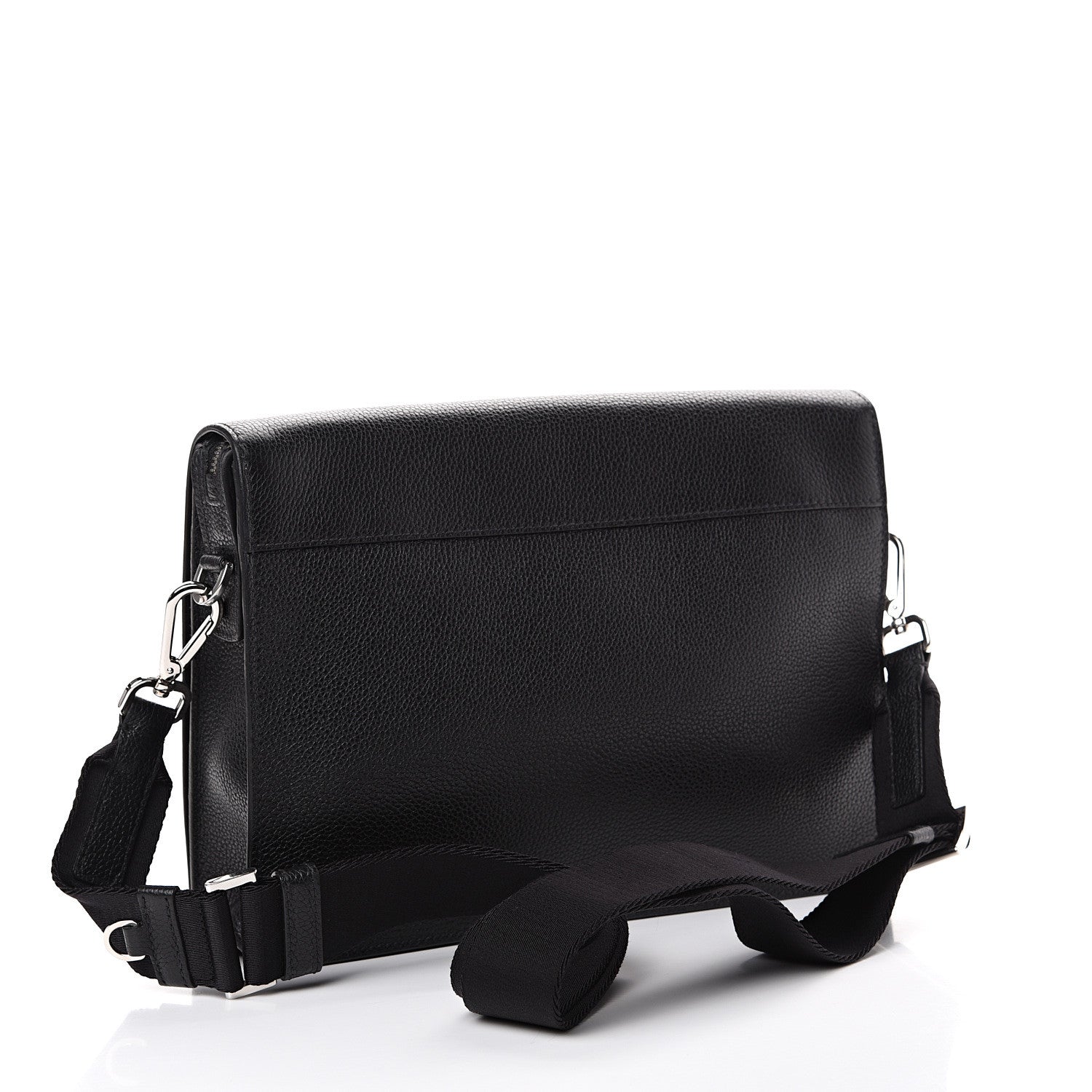 Prada Vitello Phenix Messenger Satchel Black 2 of 10