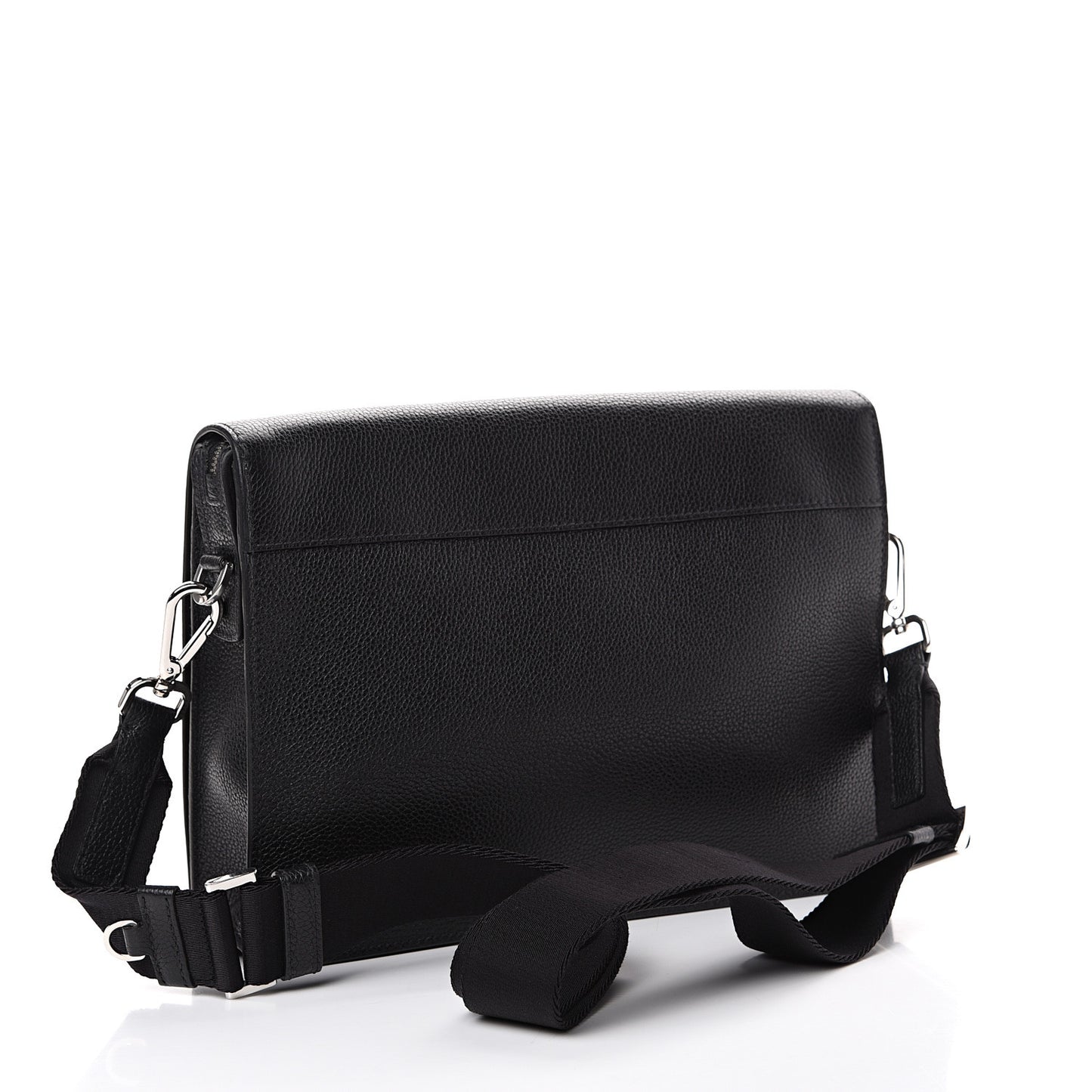 Vitello Phenix Messenger Satchel Black