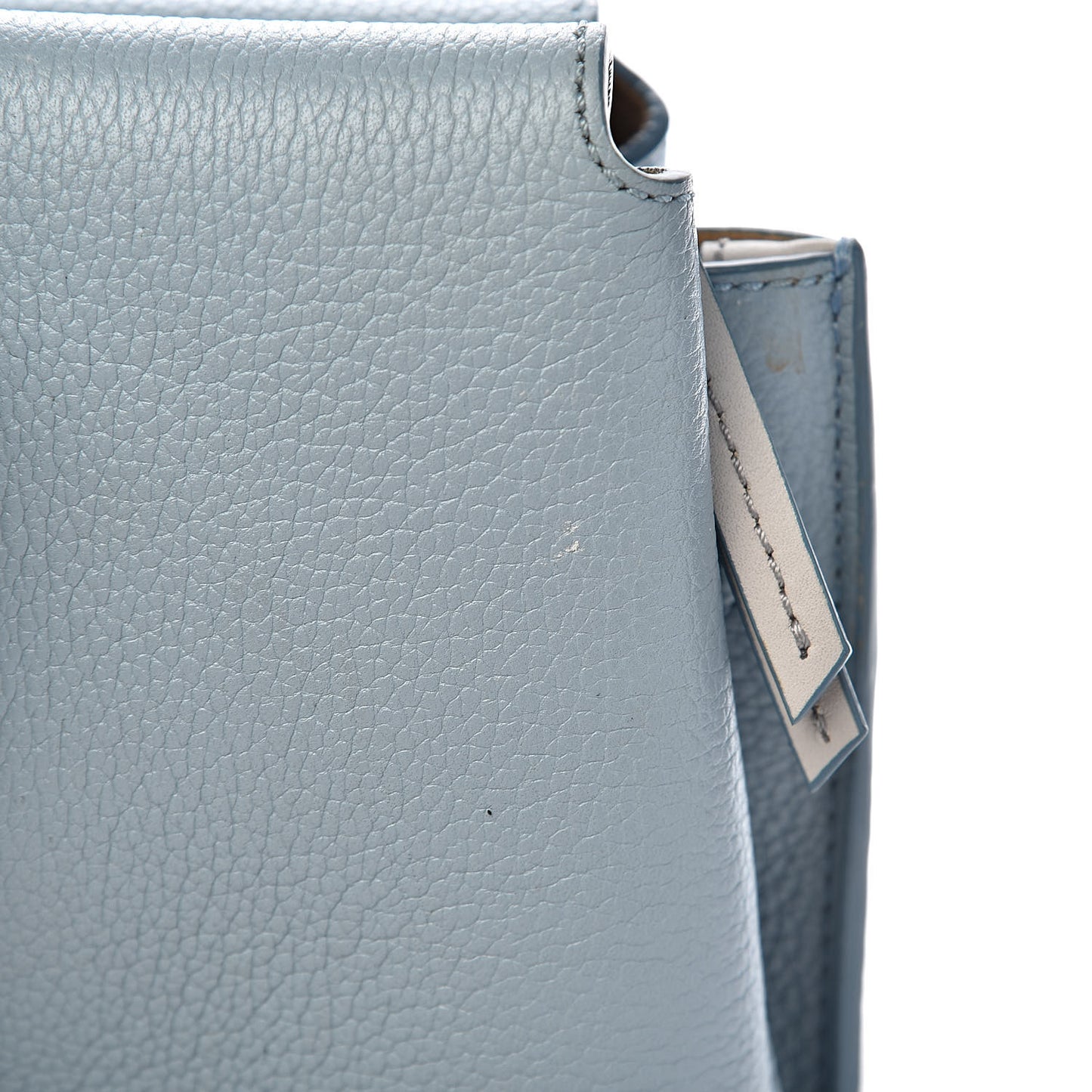 Grained Calfskin Medium Milla Tote Sky Blue
