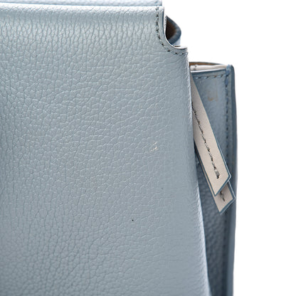 MCM Grained Calfskin Medium Milla Tote Sky Blue 11 of 15
