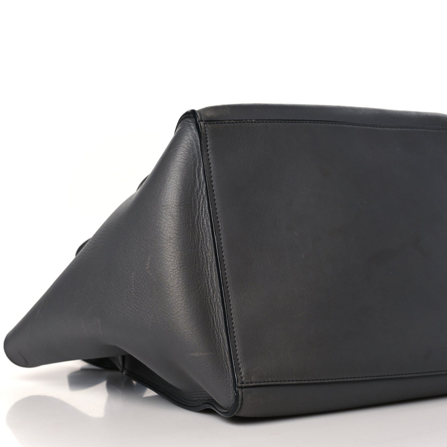 Supple Grained Calfskin Small Big Bag Grey