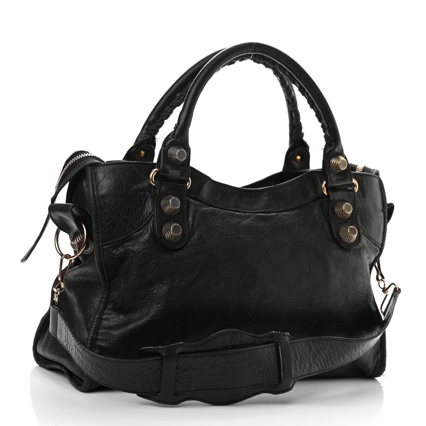 Agneau Giant 21 Rose Gold Hardware City Black