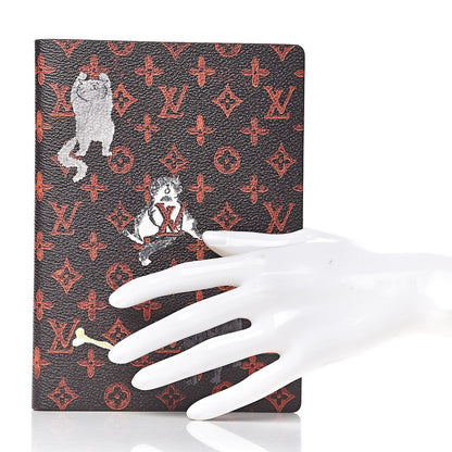 Louis Vuitton Catogram Clemence Notebook MM Marron 2 of 8