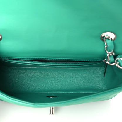 Chanel Lambskin Quilted Mini Rectangular Flap Green 5 of 9