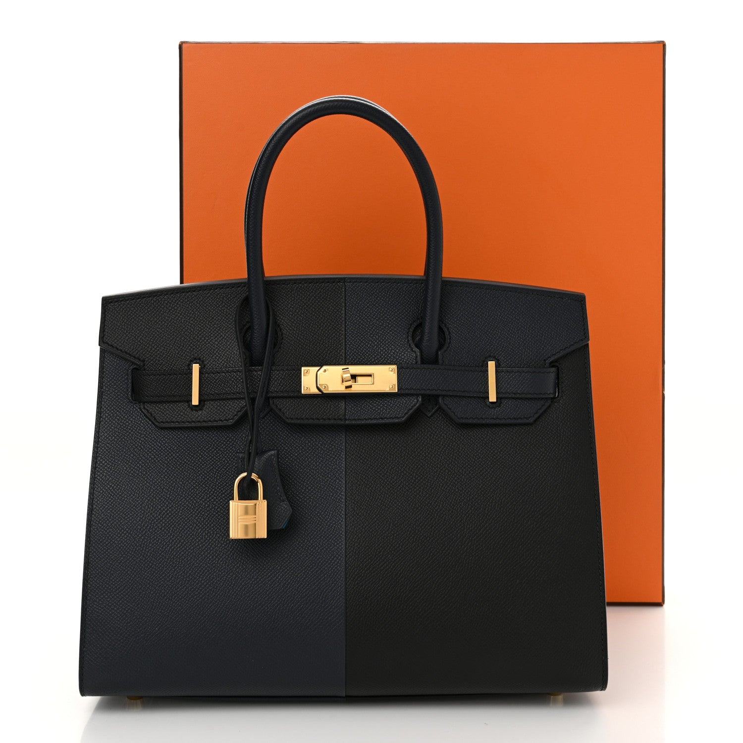 Hermes Epsom Casaque Birkin Sellier 30 Bleu Indigo Black Bleu Frida 11 of 11