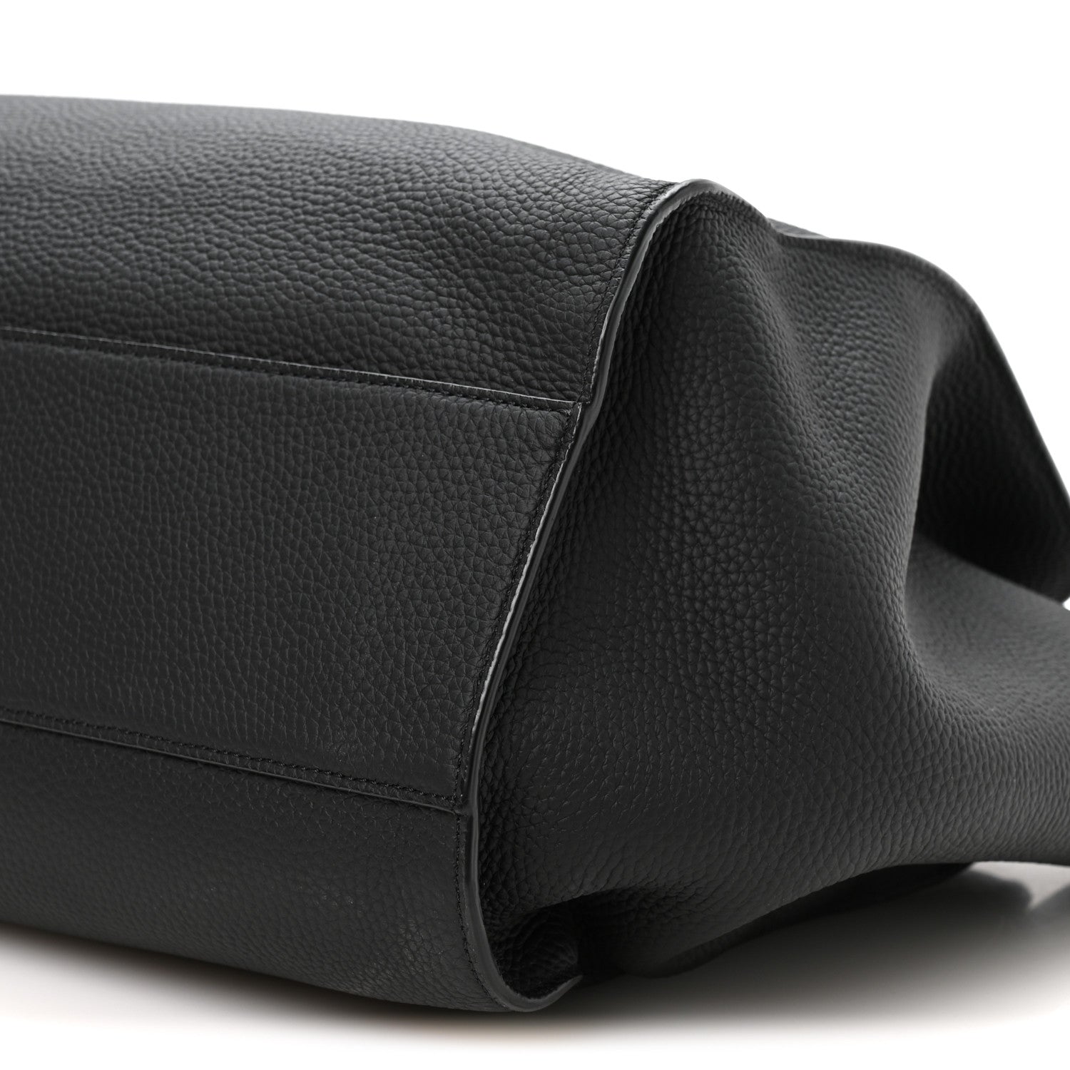 The Row Matte Grained Calfskin Marlo 17 Black 8 of 8