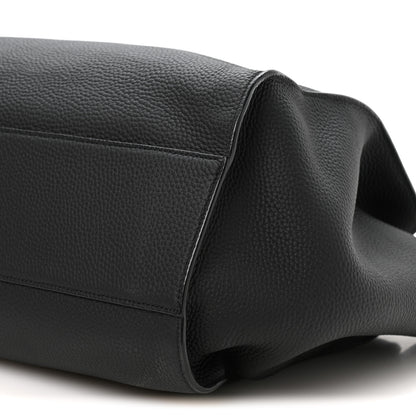 The Row Matte Grained Calfskin Marlo 17 Black 8 of 8