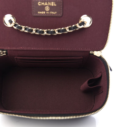 Chanel Lambskin Quilted Small Vanity Case With Chain Black 5 of 11