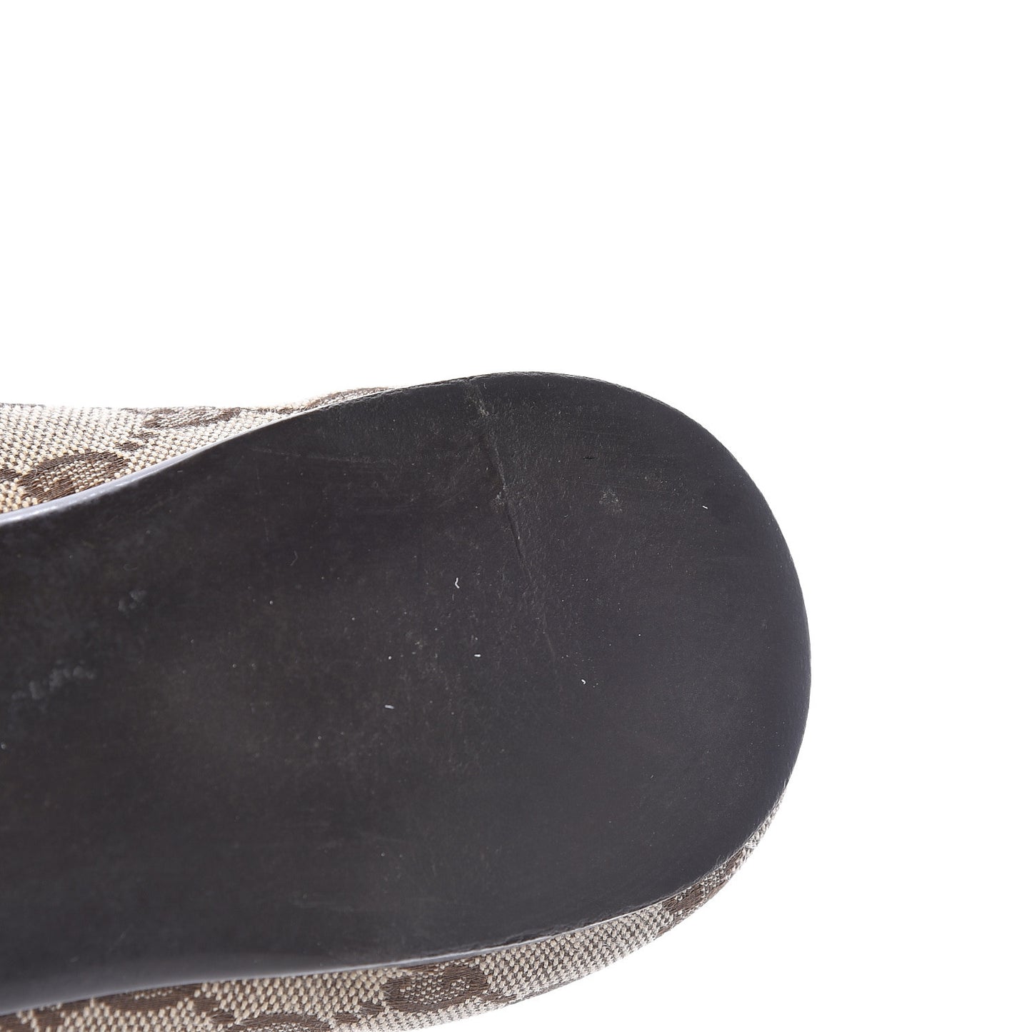 GG Monogram Ballet Flat 36.5 Beige Ebony