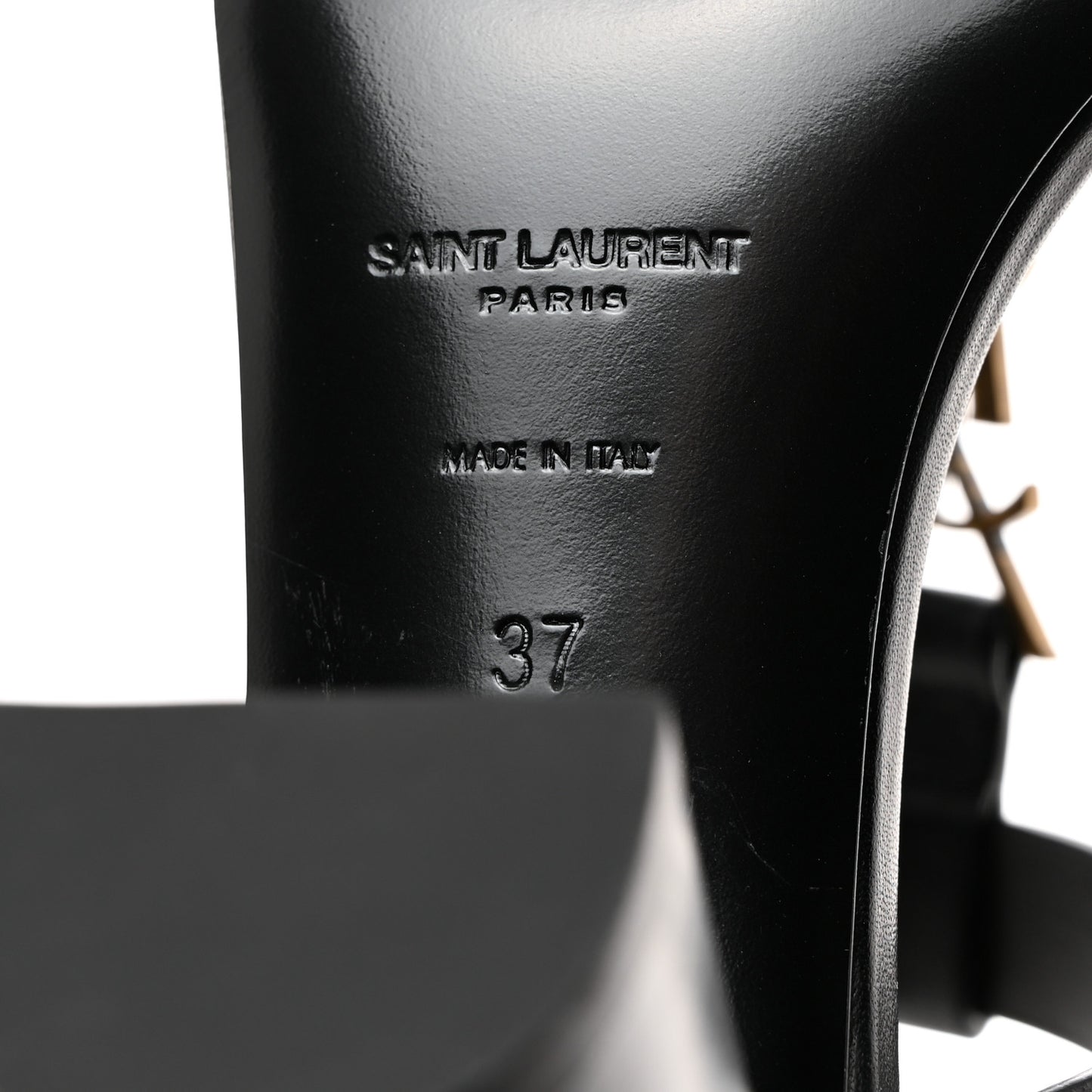 Calfskin Cassandra Sandals 37 Black