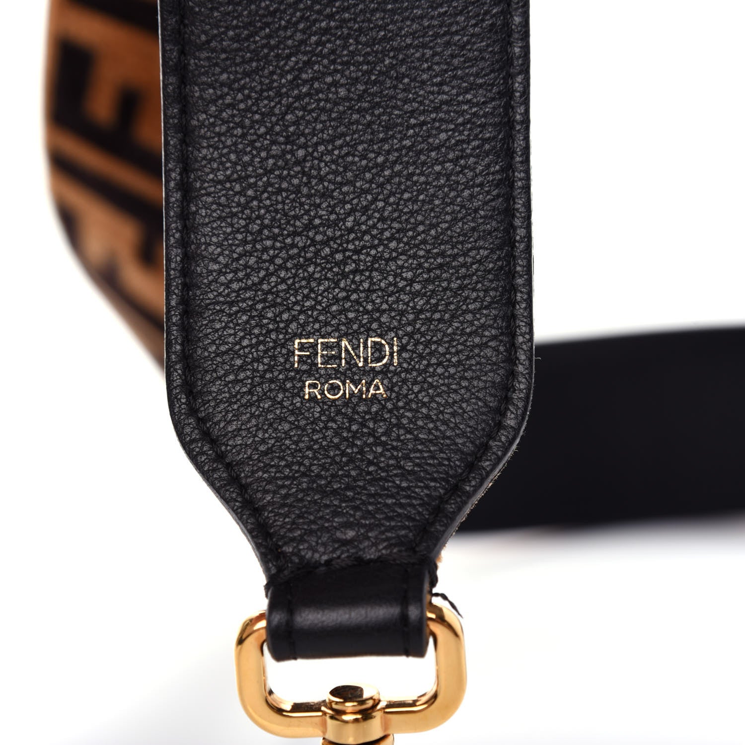 Fendi Velvet Tapestry FF Strap You Tobacco 4 of 4