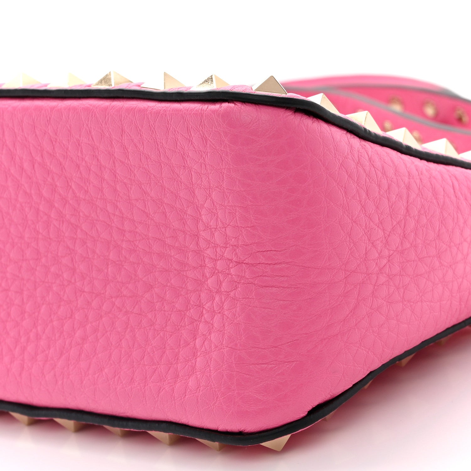 Valentino Garavani Pebbled Calfskin Small Rockstud Flip Lock Shoulder Bag Dawn Pink 9 of 10